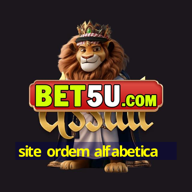 site ordem alfabetica